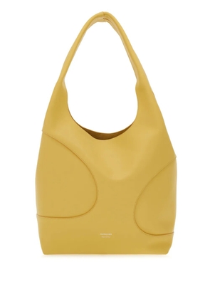 Ferragamo debossed-logo panelled leather bag - Yellow