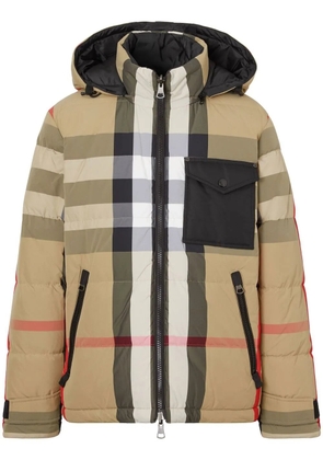 Burberry Reversible Exaggerated check padded jacket - Neutrals