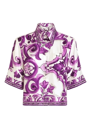 Dolce & Gabbana Majolica-print shirt - Purple