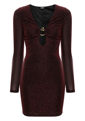 Just Cavalli snake-detail mini dress - Black