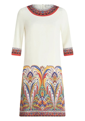 ETRO paisley-print cady dress - White