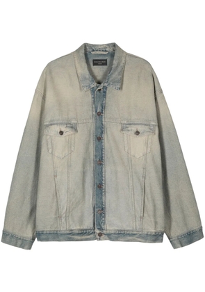 Balenciaga washed denim jacket - Blue