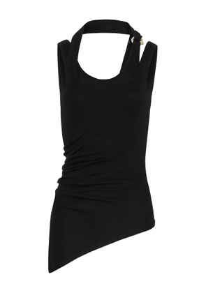 Jean Paul Gaultier twisted double-layer tank top - Black