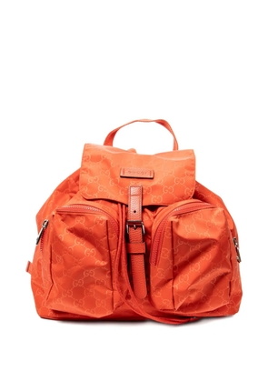 Gucci Pre-Owned logo-pattern backpack - Orange