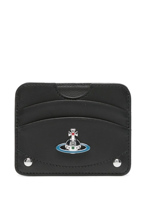 Vivienne Westwood Orb-plaque cardholder - Black
