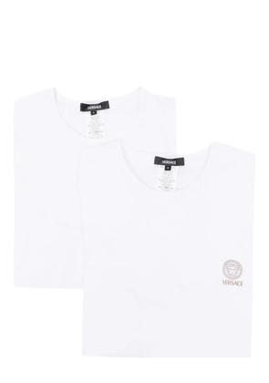 Versace logo-print cotton T-shirts (pack of two) - White