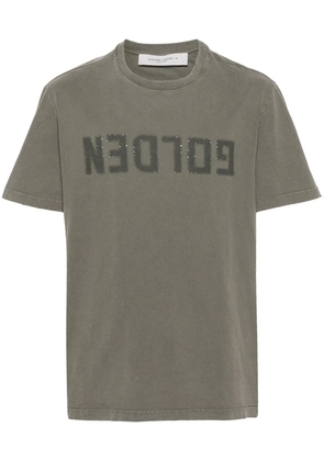 Golden Goose logo-print cotton T-shirt - Green