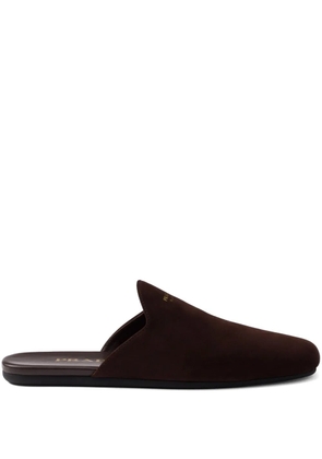 Prada suede slippers - Brown
