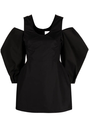 Jil Sander cold-shoulder blouse - Black