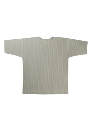 Homme Plissé Issey Miyake pleated T-Shirt - Grey