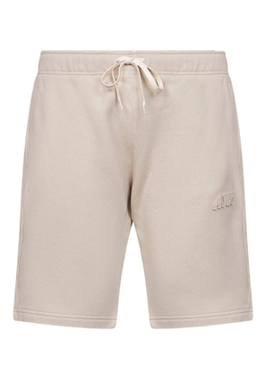 Autry elasticated-waistband logo-patch shorts - Neutrals