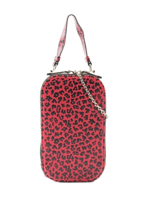 Christian Dior Pre-Owned 2010-2025 Animal Printed Leather Lady Dior Call In Phone Holder satchel - Pink