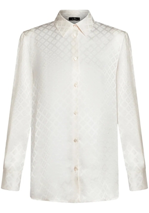 ETRO silk jacquard shirt - White