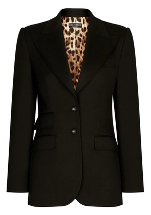 Dolce & Gabbana Turlington gabardine single-breasted blazer - Black