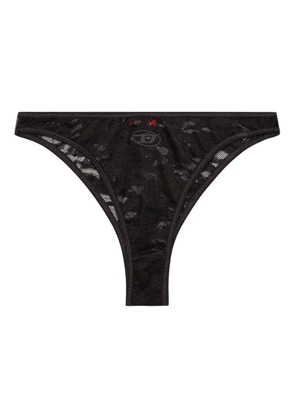 Diesel Punchy-Utlt lace-detail thong - Black