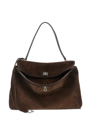 Balenciaga large Rodeo suede tote bag - Brown