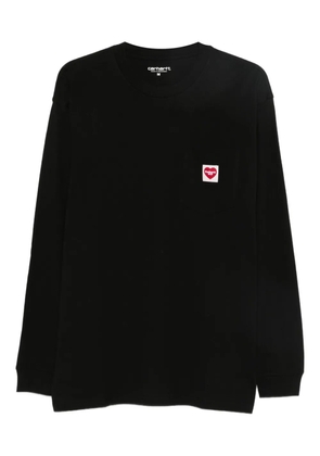 Carhartt WIP Pocket Heart long-sleeve T-shirt - Black