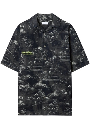 Off-White Fresco bowling shirt - Blue