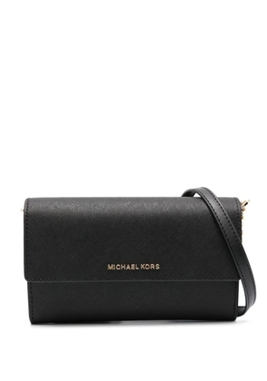Michael Michael Kors Jet Set leather cross body bag - Black