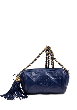 CHANEL Pre-Owned quilted chain bag - Blue