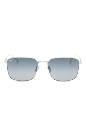 Maui Jim Kahako square-frame sunglasses - Silver