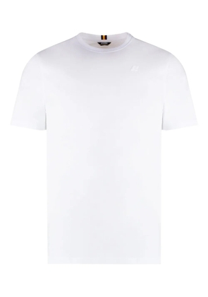 K-Way logo-patch T-shirt - White
