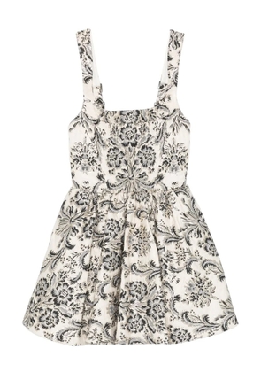 alice + olivia Guinevere mini dress - Neutrals