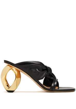 JW Anderson 95mm chain-heel mules - Black