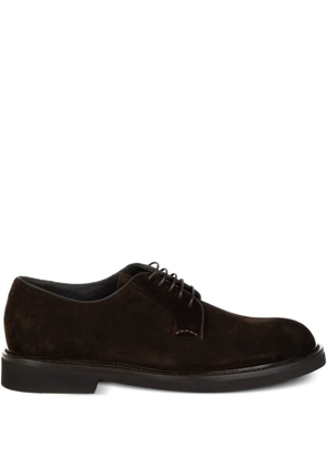Neil Barrett lace-up suede derby shoes - Brown