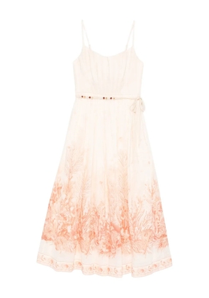 ZIMMERMANN The Wanderlust print midi dress - White
