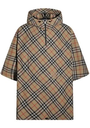 Burberry Check cady cape - Neutrals