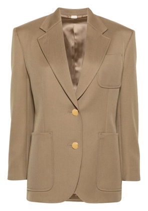 Gucci Horsebit-detail single-breasted blazer - Brown