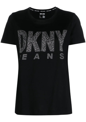 DKNY stud-embellished short-sleeve T-shirt - Black
