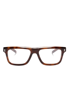 Gucci Eyewear tortoiseshell rectangle-frame glasses - Brown