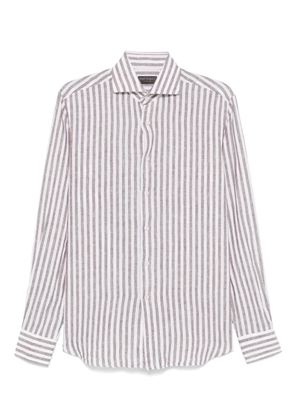 Dell'oglio striped shirt - Brown