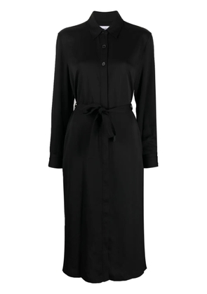 Calvin Klein belted recycled polyester shirtdress - Black