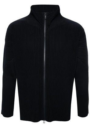 Homme Plissé Issey Miyake zip-up plissé jacket - Blue