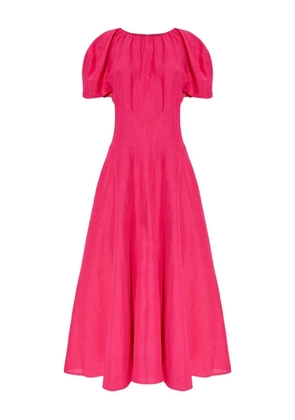 Tory Burch balloon-sleeve midi dress - Pink