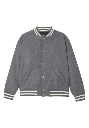 A.P.C. Micky striped blouson jacket - Grey