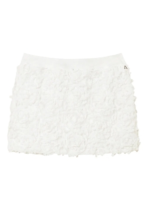 TWINSET flower mini skirt - White