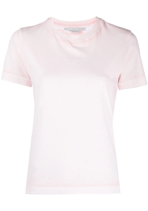 Stella McCartney 2001 logo-print faded T-shirt - Pink