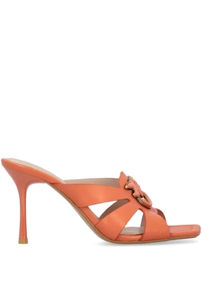 PINKO Love Birds-plaque sandals - Orange