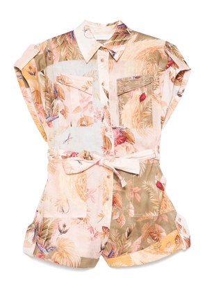 ZIMMERMANN Ascension playsuit - Neutrals