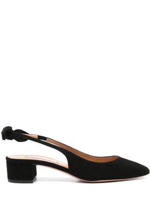 Aquazzura Very Bow Tie 35mm pumps - Black