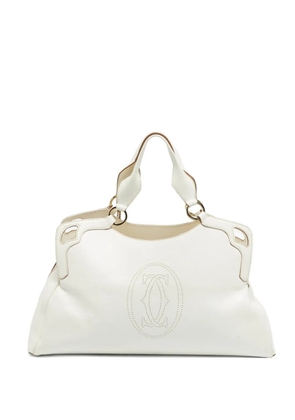 Cartier Marcello leather tote bag - White