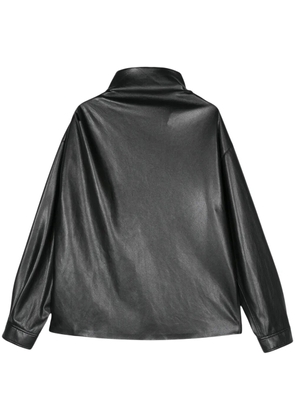 Nanushka draped-detail top - Black