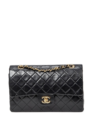 CHANEL Pre-Owned 1989-1991 Double Flap 26 quilted crossbody bag - Black