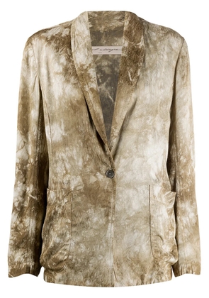 Raquel Allegra tie-dye effect blazer - Green