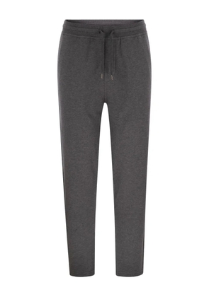 Brunello Cucinelli drawstring fleece track pants - Grey
