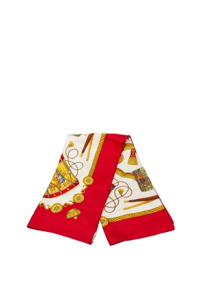 Hermès Pre-Owned 20th Century Les Tambours Silk Scarf scarves - Red